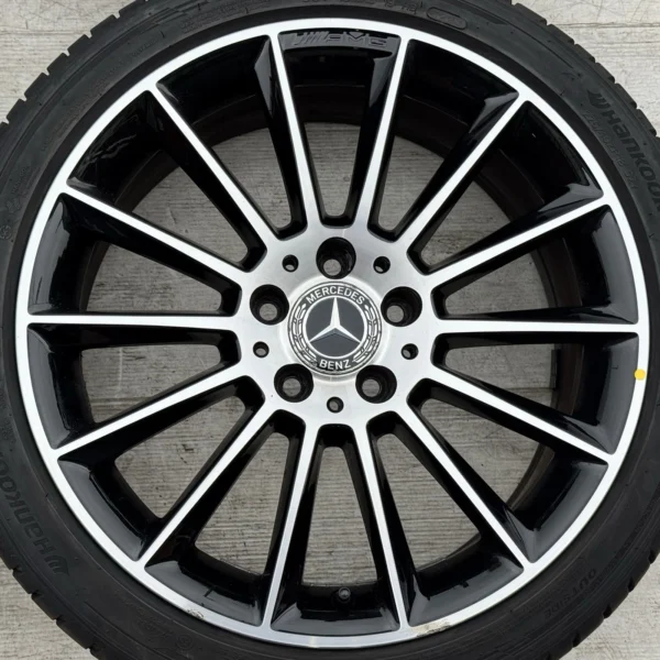 Genuine Mercedes-Benz SLC W172 18 Inch Black Polished Alloy Wheels with 225/245 Tyres – Set of 4