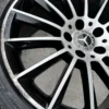 Genuine Mercedes-Benz SLC W172 18 Inch Black Polished Alloy Wheels with 225/245 Tyres – Set of 4
