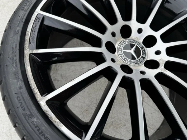 Genuine Mercedes-Benz SLC W172 18 Inch Black Polished Alloy Wheels with 225/245 Tyres – Set of 4