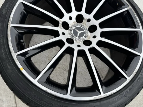 Genuine Mercedes-Benz SLC W172 18 Inch Black Polished Alloy Wheels with 225/245 Tyres – Set of 4