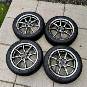 OEM Mazda MX-5 ND 1.5L 16 Inch Alloy Wheels with New Michelin Alpin 6 Tyres – Set of 4