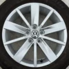 Genuine Volkswagen Polo 15 Inch Silver 10-Spoke Alloy Wheels with 185/60 Tyres – 6C0601025