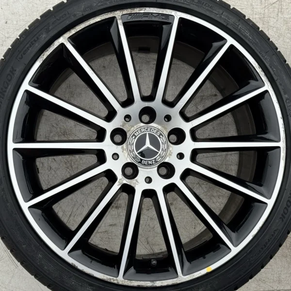Genuine Mercedes-Benz SLC W172 18 Inch Black Polished Alloy Wheels with 225/245 Tyres – Set of 4