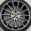 Genuine Mercedes-Benz SLC W172 18 Inch Black Polished Alloy Wheels with 225/245 Tyres – Set of 4