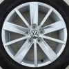 Genuine Volkswagen Polo 15 Inch Silver 10-Spoke Alloy Wheels with 185/60 Tyres – 6C0601025