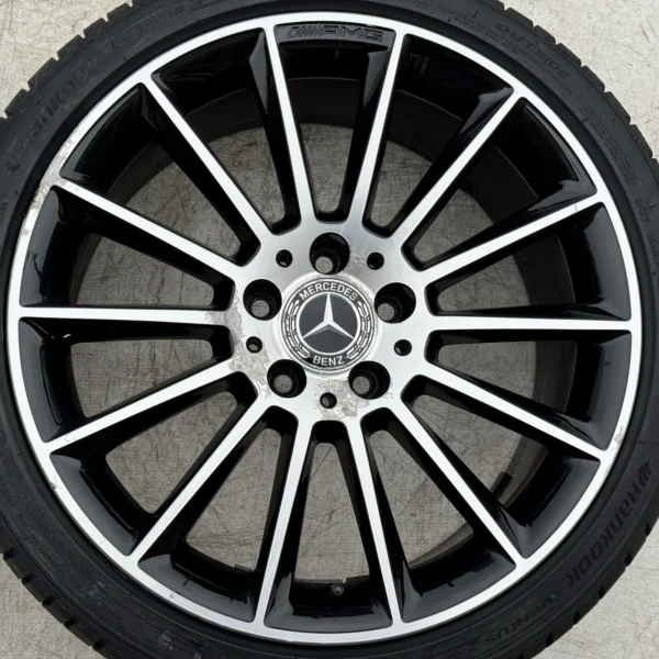 Genuine Mercedes-Benz SLC W172 18 Inch Black Polished Alloy Wheels with 225/245 Tyres – Set of 4
