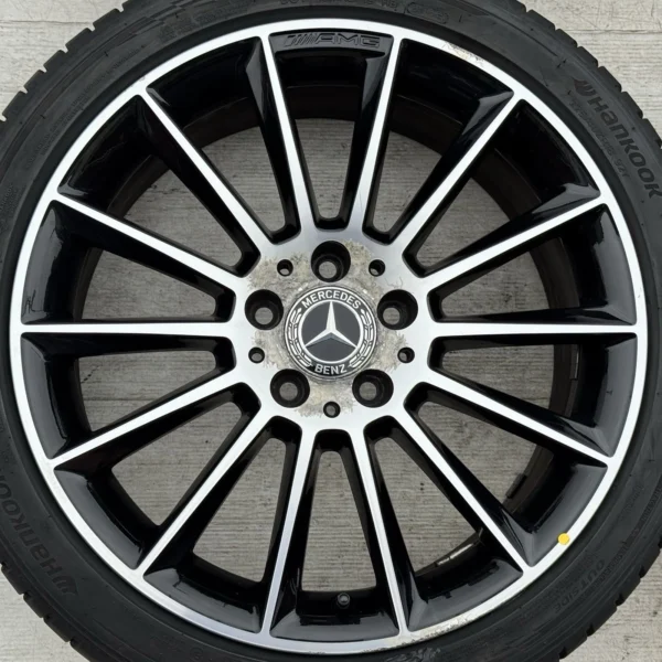 Genuine Mercedes-Benz SLC W172 18 Inch Black Polished Alloy Wheels with 225/245 Tyres – Set of 4