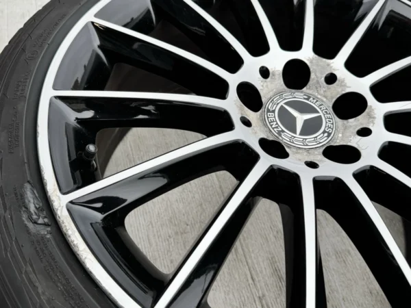 Genuine Mercedes-Benz SLC W172 18 Inch Black Polished Alloy Wheels with 225/245 Tyres – Set of 4