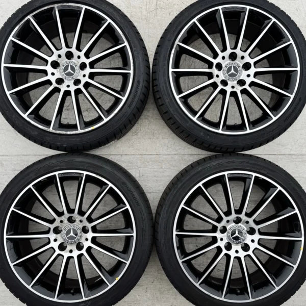 Genuine Mercedes-Benz SLC W172 18 Inch Black Polished Alloy Wheels with 225/245 Tyres – Set of 4