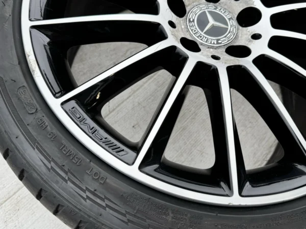 Genuine Mercedes-Benz SLC W172 18 Inch Black Polished Alloy Wheels with 225/245 Tyres – Set of 4