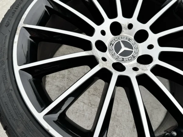 Genuine Mercedes-Benz SLC W172 18 Inch Black Polished Alloy Wheels with 225/245 Tyres – Set of 4